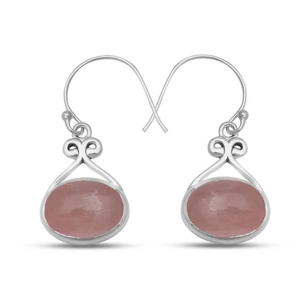 925 Silver Nephrite Jade Earrings