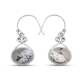 925 Silver Dendritic Opal Earring