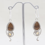 Tiger Eye Sterling Silver Earrings