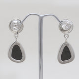 Aquamarine Silver Earrings
