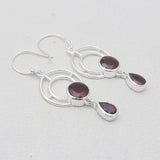 925 Sterling Silver Blue Topaz Earrings