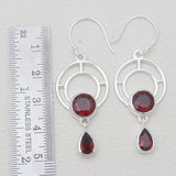 925 Sterling Silver Blue Topaz Earrings