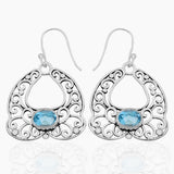 Ethiopian Opal Silver Earrings