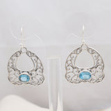 Ethiopian Opal Silver Earring