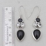Labradorite & Mystic Quartz Silver Earrings
