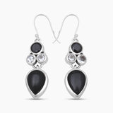Labradorite & Mystic Quartz Silver Earrings