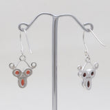 925 Sterling Silver Garnet Earrings