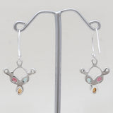 925 Sterling Silver Garnet Earrings