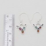925 Sterling Silver Garnet Earrings