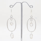 925 Silver Herkimer Quartz Earrings