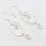 925 Silver Herkimer Quartz Earrings