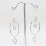 925 Silver Herkimer Quartz Earrings