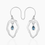 925 Sterling Silver Garnet Earrings