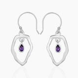 925 Sterling Silver Garnet Earrings