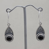 925 Silver Black Onyx Earring