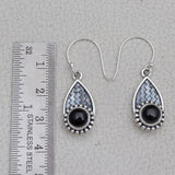 925 Silver Black Onyx Earring