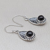 925 Silver Black Onyx Earring