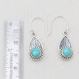 Mexican Turquoise Silver Earrings