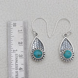 Mexican Turquoise Silver Earrings