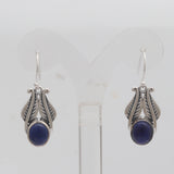 Black Onyx Silver Earrings