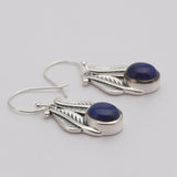 Black Onyx Silver Earrings