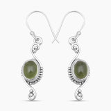 Natural Amethyst Silver Earrings
