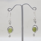 Natural Amethyst Silver Earrings