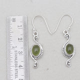 Natural Amethyst Silver Earrings