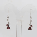 925 Silver Garnet Earring