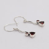 925 Silver Garnet Earring