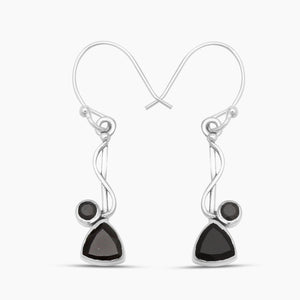 925 Silver Garnet Earrings