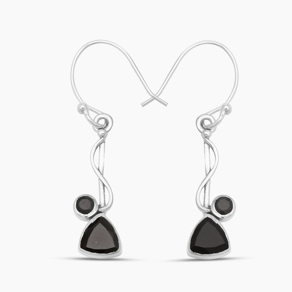 925 Silver Garnet Earrings