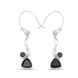 925 Silver Garnet Earrings