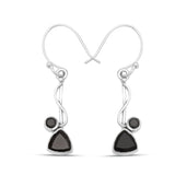 925 Silver Garnet Earring