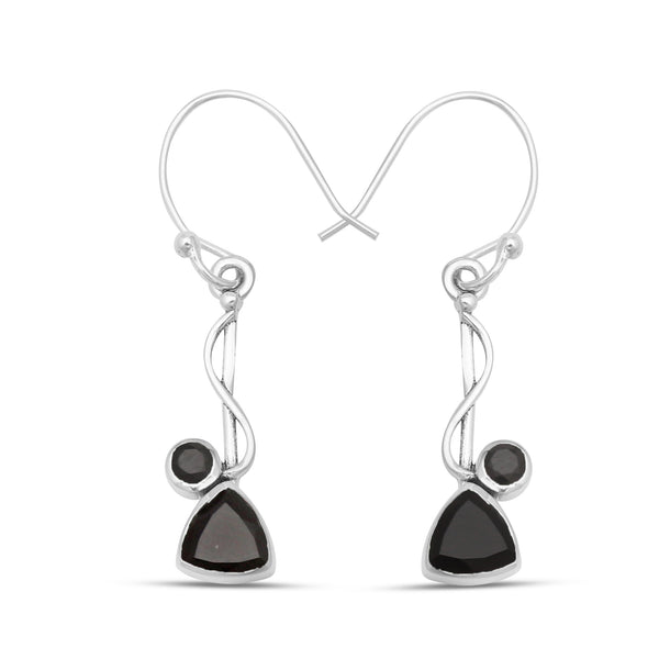 925 Silver Garnet Earrings