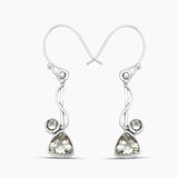925 Silver Garnet Earrings