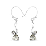 925 Silver Garnet Earring