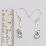 925 Silver Garnet Earring