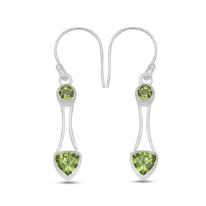 925 Sterling Silver Peridot Earrings