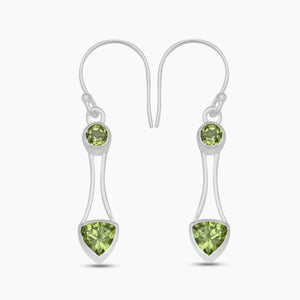 925 Sterling Silver Peridot Earrings