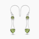 925 Sterling Silver Peridot Earrings