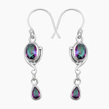 Mystic Quartz Silver Earrings