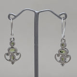 925 Starling Silver Garnet Earring