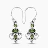 925 Sterling Silver Garnet Earrings