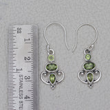 925 Starling Silver Garnet Earring