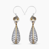 925 Sterling Silver Citrine Earrings