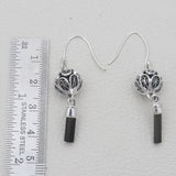 925 Sterling Silver Green Tourmaline Earrings