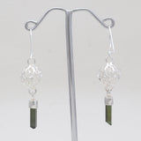 925 Sterling Silver Green Tourmaline Earrings