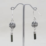 925 Sterling Silver Green Tourmaline Earrings