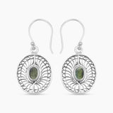 Tourmaline Silver Earrings
